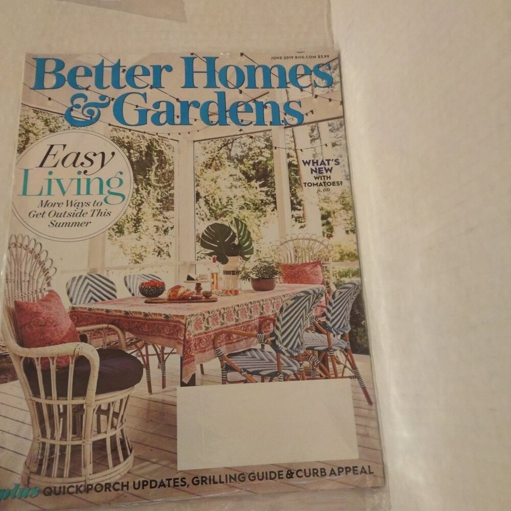 Better Homes & Gardens June 2019 Magazine Easy Living Summer Porch Ideas